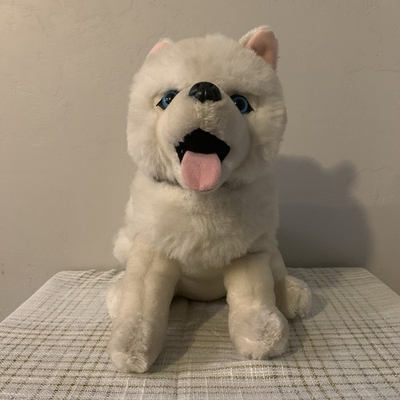 #ad #ad Disney Iron Will Samoyed Husky Dog Gus Sitting Plush Toy Stuffed Animal $89.99