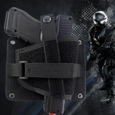 US Tactical Hook&Loop Gun Holster Concealed Holster for Backpack Car Beside Desk