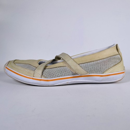 Sperry Top Sider Women's 9M Tan Orange Suede Mary Jane Ballet Flat Boat Shoe - Picture 5 of 14