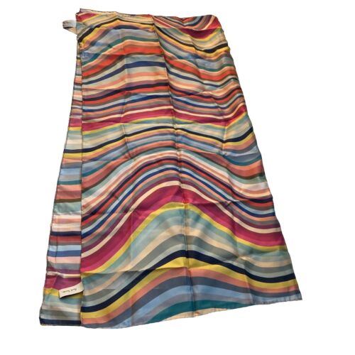 Paul Smith Swirl Silk Scarf W1A-896D-AS01 Made in Italy Women’s Designer Accesso
