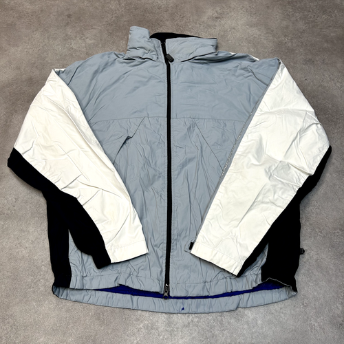 Nautica Challenge Regenjacke Herren Medium Vintage Segel Windbreaker Mantel, grau