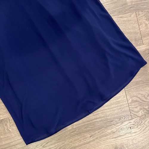 Abito BCX donna taglia XL blu extra large scollo a V volant casual bello - Foto 3 di 5