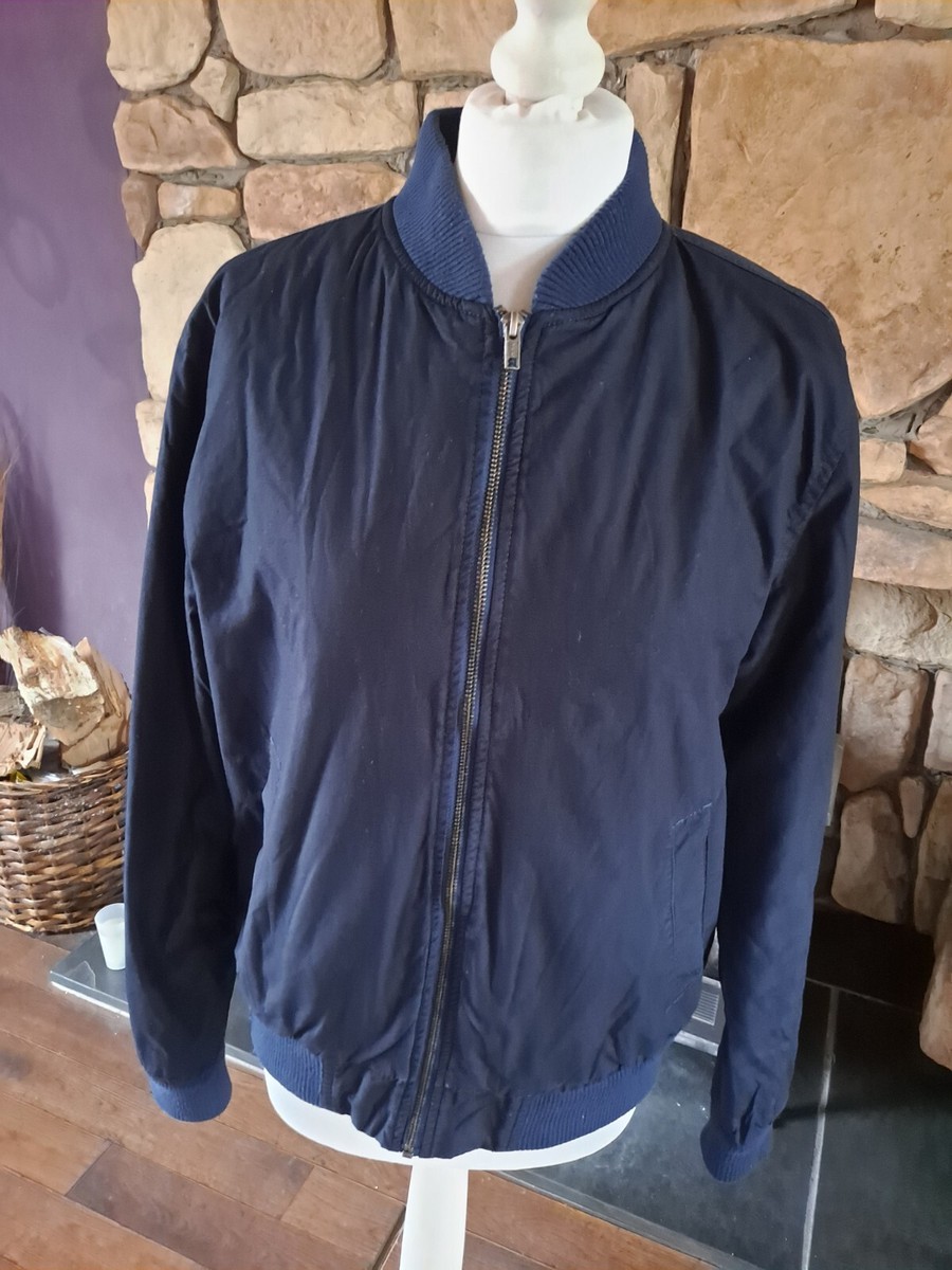 Topman Navy Bomber Jacket Size M Great Condition - Main Image