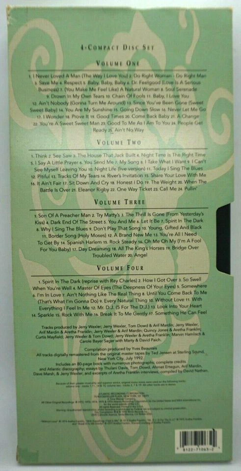 Aretha Franklin : QUEEN OF SOUL (The Atlantic Recordings) 4CD BOOK SET - RARE ! - Image 2 of 4
