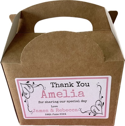 Personalised Childrens Kids Wedding Activity Pack Party Favour Box - Picture 10 of 11