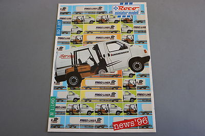 X318 ROCO Train Leaflet Ho N 1996 8 Pages 29.7*21cm F Miniature Model Vehicle