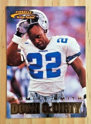 1997 PINNACLE ACTION PACKED EMMITT SMITH DOWN & DIRTY CARD#112 NM-MT COWBOYS 