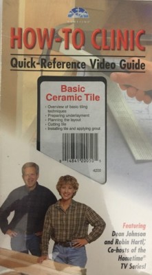 How-To-Clinic Quick Reference Video Guide VHS Basic Keramik Tile-Rare-Ship n 24H