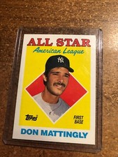 1988 Topps Baseball # 386 AL All Star Don Mattingly 1st Base