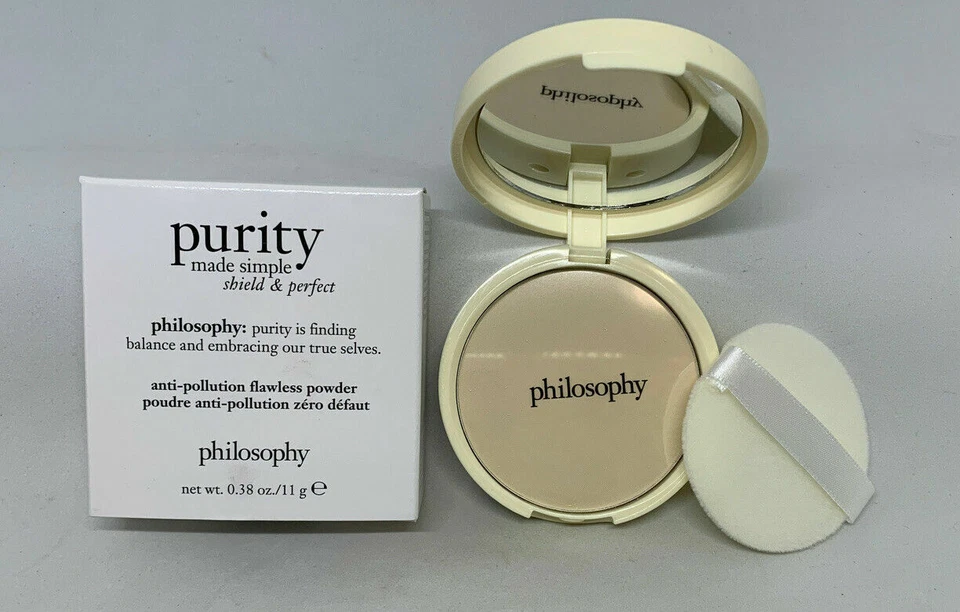 LOT OF 2 Philosophy Purity Made Simple Shield Perfect Flawless Powder .38 oz NIB - Image 2 of 4