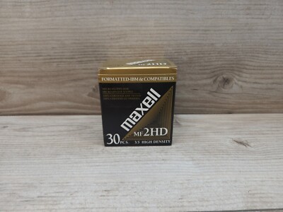 Maxwell MF2HD High Density Floppy Disk 3.5'' Formatted 30 Pack IBM Compatibles
