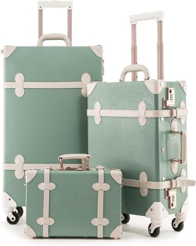 26"+20"+12" 3 Piezas Unitravel Juego de Equipaje Vintage Maleta Giratoria para Mujer - Imagen 16 de 22