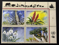 UNO - Genf 2010 MiNr. 681/684 Viererblock oR postfrisch** gefährdete Arten