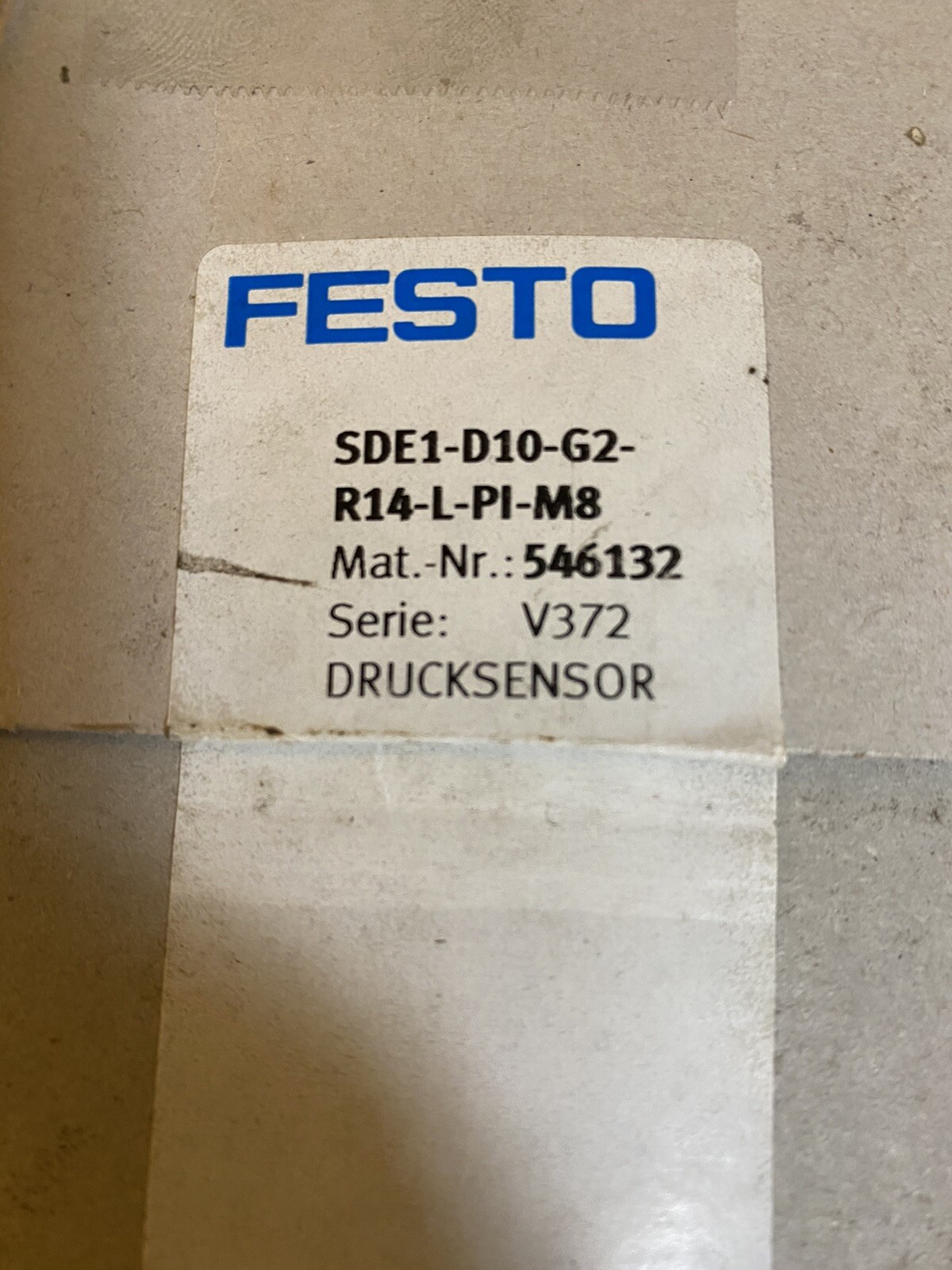 NeW Festo Drucksensor SDE1-D10-G2-R14-L-PI-M8 Clean Excellent BX89