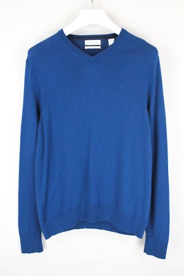Calvin Klein The Extra Fine Merino Pullover Herren Strick V-Ausschnitt