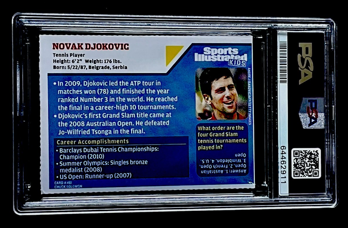 NOVAK DJOKOVIC ROOKIE Sports Illustrated SI For Kids Rare