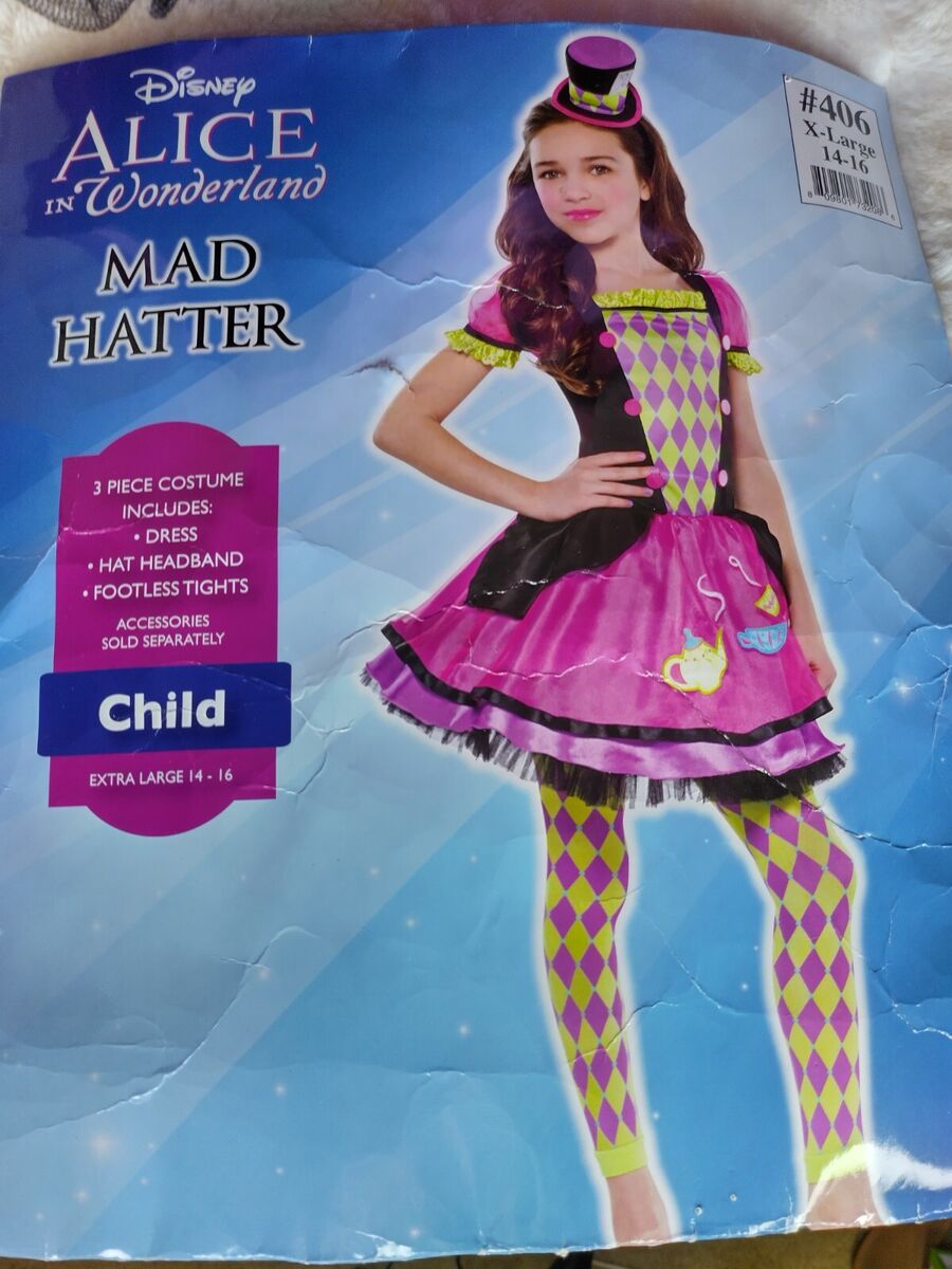 Disney Mad Hatter Girls Costume Disney Mad Hatter Girls Costume