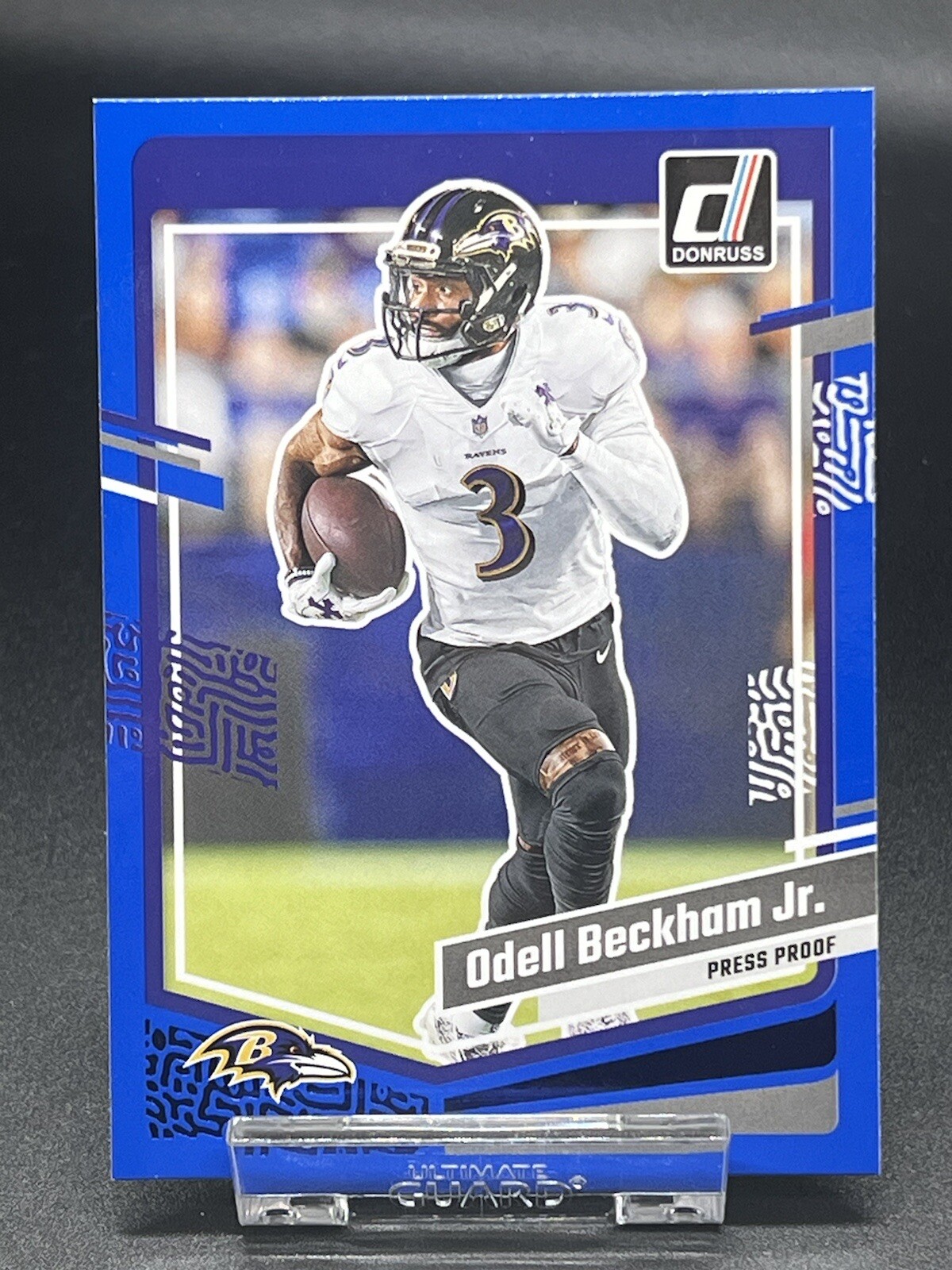 2023 NFL Donruss-Odell Beckham Jr-Blue Press Proof-Ravens