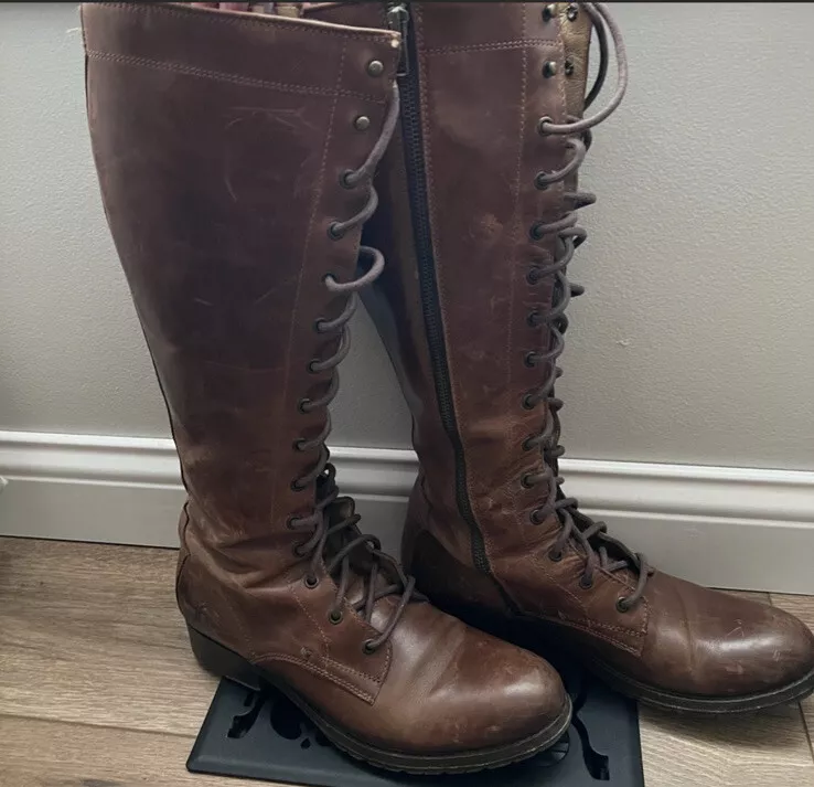 Frye melissa tall lace up boots hotsell