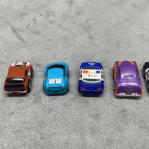 Lot of 7 Nano Speed Pull Back Friction Cars Motorcycle Police Car Hot Rod - 第 17/24 張圖片