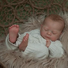 19inch Painted Finished Newborn Dolls TIMOTHY Premie Baby Reborn Doll Soft Vinyl