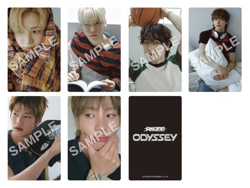 RIIZE ODYSSEY The 1st Album Photo card JAPAN POB UMSJ TWR PC - Picture 4 of 67