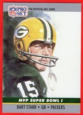 1990 Pro Set #1 Bart Star HOF football card
