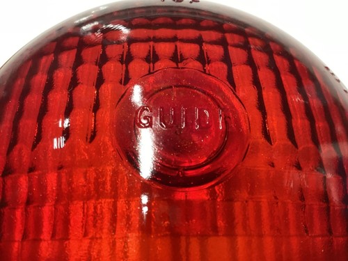 RED GUIDE D-68 light TURN SIgnaL 4-1/4” GLASS LENS Travel Trailer TRUCK Bus NOS - Picture 3 of 16