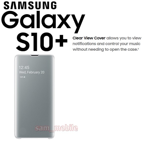 New Official SAMSUNG genuine CLEAR VIEW Cover case EF-ZG975 for Galaxy S10+ - Picture 7 of 25