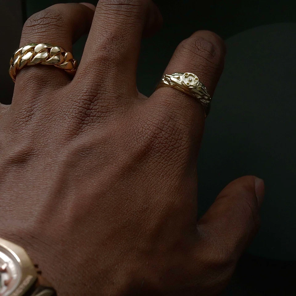 Custom Madara 14K Solid Yellow Gold Ring 5 grams Anime - Image 2 of 4