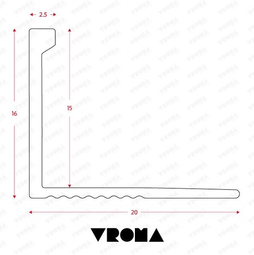 Tile Trim Edge Vroma Singles All Colour- Straight L-Shape- 2.5M Aluminium Chrome - Picture 54 of 89