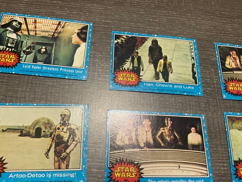 RARE Lot Of 14 1977 TOPPS STAR WARS Trading Cards - BLUE Series - Picture 12 of 18