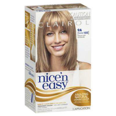 Clairol Nice 'N Easy 102 Light Ash Blonde Protects Hair Between Colourings