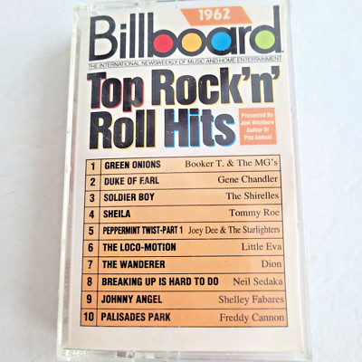 Billboard Top Rock 'n' Roll Hits 1962 By Various Artists Music Cassette VTG