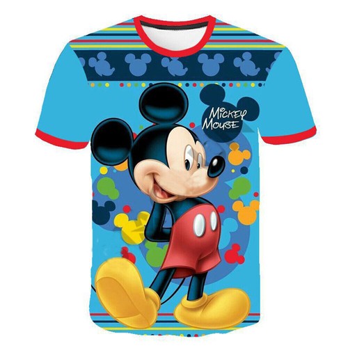 Kids Boys Girls Summer Cartoon 3D Printed Short Sleeve Casual T-Shirt Tops Tee~ - Picture 59 of 64