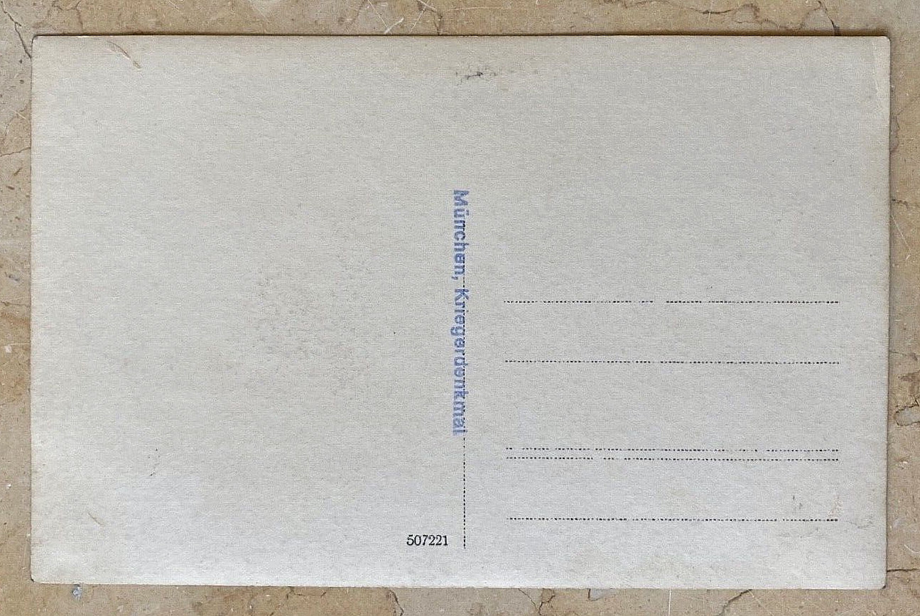 ORIGINAL! WW1 GERMAN KRIEGERDENKMAL WARRIOR MEMORIAL MÜNCHEN PHOTO POSTCARD RPPC