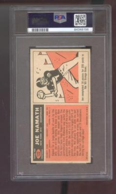 1965 Topps #122 Joe Namath ROOKIE RC PSA 4 Graded Football Card