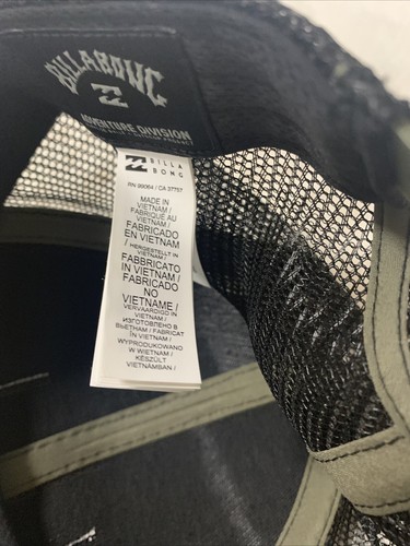 Cappello snapback camionista gamma verde uomo Billabong Adventure Division nuovo maglia - Foto 5 di 9