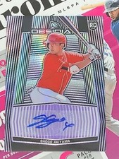 2020 Chronicles Obsidian Shogo Akiyama Rookie RC Auto # ed 36/49 Reds