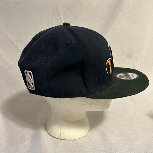 New Era Utah Jazz 9Fifty Snap Back Adjustable NBA Hat Blue Green - Picture 2 of 6