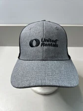 Gray/Black United Rentals Trucker Hat Adjustable Cap