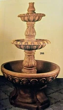 3-tiers Outdoor Water Fountain Garden Lomeli Gardens New 71.4" Tall w/pump