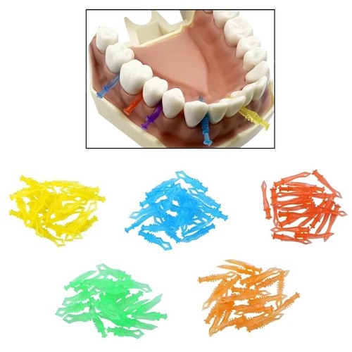 Dental Wedges Kit 185pcs Sectional Contoured Matrices Diamond Matrix Refill - Imagen 5 de 10