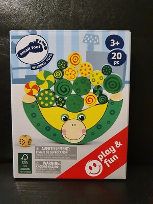 Small foot Balancierfrosch aus Holz ab 3 Jahren 20 Teile Lernspiel Motorikspiel