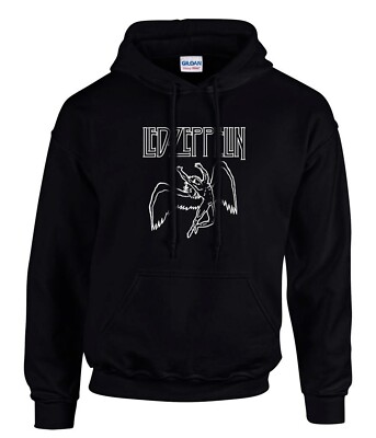 LED -ZEPPELIN Rockband Rock Music legends Hoodie Kapuzenpullover Schwarz-3884-SW