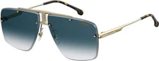 New Carrera Sunglasses 1016/S 001 08 Gold With Blue Gradient Lens 64mm