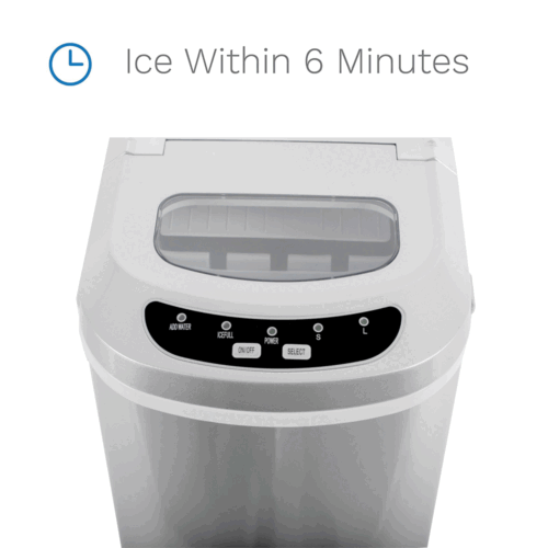 Portable Countertop Ice Maker Compact Ice Cube Machine Home Bar Dorm 26lbs/day - Picture 6 of 11
