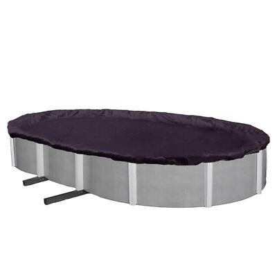 Blue Wave BWC720 Oval Winter Pool Cover, 15-FT x 30-FT, Dark Navy Blue