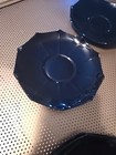 Set Of 4 Cambridge  Ebony/Black  Saucers Estate JJ#99 — photo 9