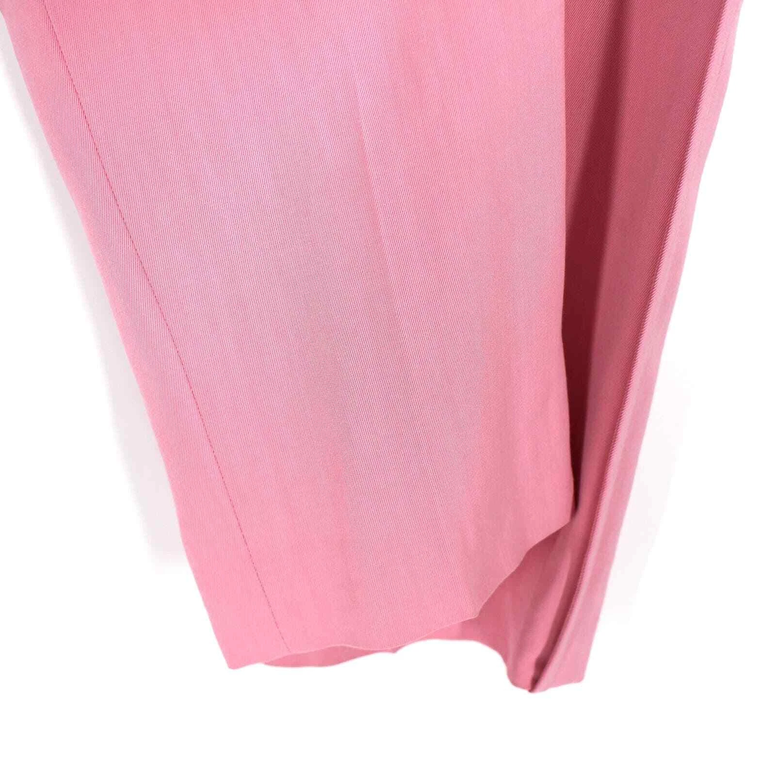 Pantaloni LOEWE rosa grattacielo a pieghe gamba dritta 38 NUOVI pantaloni viscosa M